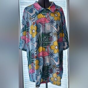 Kansas City Royals/Lite Beer Hawaiian/Caribbean Style Short Sleeve Shirt XL